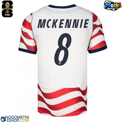 Moški Nogometni dresi Združene države Weston McKennie #8 Domači SP 2026 Kratek Rokav